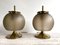 Mid-Century Italian Brass and Murano Glass Lamps from Artemide, 1962, Set of 2 1