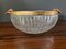Crystal Cut Baccarat Bowl with Golden 24c Handles, 1960s, Image 8