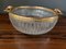 Crystal Cut Baccarat Bowl with Golden 24c Handles, 1960s, Image 9