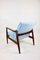 Light Blue GFM-64 Armchair attributed to Edmund Homa, 1970s, Image 9