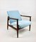 Light Blue GFM-64 Armchair attributed to Edmund Homa, 1970s 11
