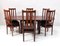 Art Deco Amsterdamse School High Back Dining Room Chairs, 1920s, Set of 6 16