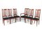 Art Deco Amsterdamse School High Back Dining Room Chairs, 1920s, Set of 6 1