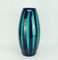 Mid-Century Modell Nr. 248-38 Europ Line Vase in Blau und Smaragdgrün von Scheurich, 1950er 1