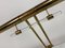 Brass and Acrylic Glass Desk Lamp, 1980s 6