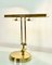 Brass and Acrylic Glass Desk Lamp, 1980s 2