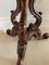 Antique Victorian Carved Walnut Stool, 1850s 8
