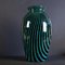 Large Mid-Century Black & Green Glass Vase from Peill & Putzler 6
