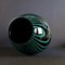 Large Mid-Century Black & Green Glass Vase from Peill & Putzler, Image 4