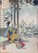 Vari artisti giapponesi, Composizioni figurative, XIX secolo, Incisioni colorate, Set di 8, Immagine 8