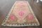 Vintage Turkish Brown and Pink Rug, Image 1