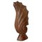Wood Brown Shell Shape Sculpture, France, 1960s 1