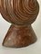 Wood Brown Shell Shape Sculpture, France, 1960s 3