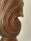 Scultura a forma di conchiglia in legno marrone, Francia, anni '60, Immagine 4