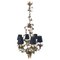 Mid-Century Italian Tole Chandelier, 1950s, Image 1