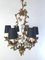 Mid-Century Italian Tole Chandelier, 1950s 3