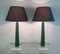 Lámparas de mesa de malaquita y acrílico, años 90. Juego de 2, Imagen 2