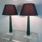 Lámparas de mesa de malaquita y acrílico, años 90. Juego de 2, Imagen 4