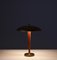 Lampada da tavolo moderna in ottone e quercia, Svezia, anni '30, Immagine 8