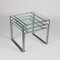 Glass & Metal Nesting Tables, 1970s, Set of 3 3