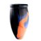 Vintage Missoni Vase in Schwarz & Orange 1