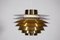 Vintage Brass Model Verona Pendant Lamp attributed to Svend Middelboe for Nordic Solar, 1969 6