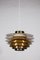 Vintage Brass Model Verona Pendant Lamp attributed to Svend Middelboe for Nordic Solar, 1969 9