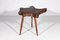 Brutalist Amorphic Teak Natural Slab Coffee Side Table, 1936, Image 4