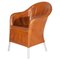 Belgian Armchair in Camel Leather from Durlet, 1980 1