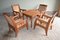 19th Century Coffee Table and Chairs, Set of 5 8