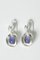 Silver and Chalcedony Earrings by Sigurd Persson, 1950s, Set of 2 1