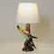 Italian Budgerigar Bird Ceramic Table Lamp, 1950s 2