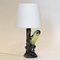 Italian Budgerigar Bird Ceramic Table Lamp, 1950s 7