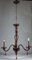 Lámpara de araña Viola de cristal de Murano, años 40, Imagen 7