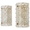 Venus Crystal Glass & Brass Sconces attributed to Lyfa / Orrefors, Denmark, 1960s, Set of 2, Image 1