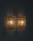 Venus Crystal Glass & Brass Sconces attributed to Lyfa / Orrefors, Denmark, 1960s, Set of 2 9