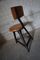 Vintage German Industrial Wood & Metal Chair, Image 3