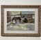 Leonid Vaichilia, Horses in Winter, Oil Painting, 1971, Framed 6
