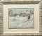 Georgij Moroz, Woman and Dog in the Snow, 1977, Oil Painting, Framed 1