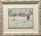 Georgij Moroz, Woman and Dog in the Snow, 1977, Oil Painting, Framed, Image 1