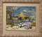 Leonid Vaichilia, Blue Day with Snow, Oil Painting, 1985, Framed 1