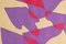 Ryan Rivadeneyra, Purple Desert Pools Diptych, 2022, Acrylic on Paper 4