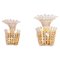 Wall Sconces with Crystal Flowers in the Style of Stejnar / Nikoll, Vienna, 1950s, Set of 2 1