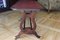 Sheraton Table on Caster Wheels with Leather Top, 1940s, Image 9