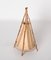 Mid-Century Cotton, Bamboo and Rattan Italian Table Lamp from Louis Sognot, 1950s 7