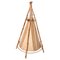 Mid-Century Cotton, Bamboo and Rattan Italian Table Lamp from Louis Sognot, 1950s 1