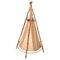 Mid-Century Cotton, Bamboo and Rattan Italian Table Lamp from Louis Sognot, 1950s, Image 1