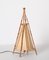 Italienische Mid-Century Tischlampe aus Baumwolle, Bambus & Rattan von Louis Sognot, 1950er 4