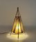 Italienische Mid-Century Tischlampe aus Baumwolle, Bambus & Rattan von Louis Sognot, 1950er 8