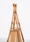 Italienische Mid-Century Tischlampe aus Baumwolle, Bambus & Rattan von Louis Sognot, 1950er 6
